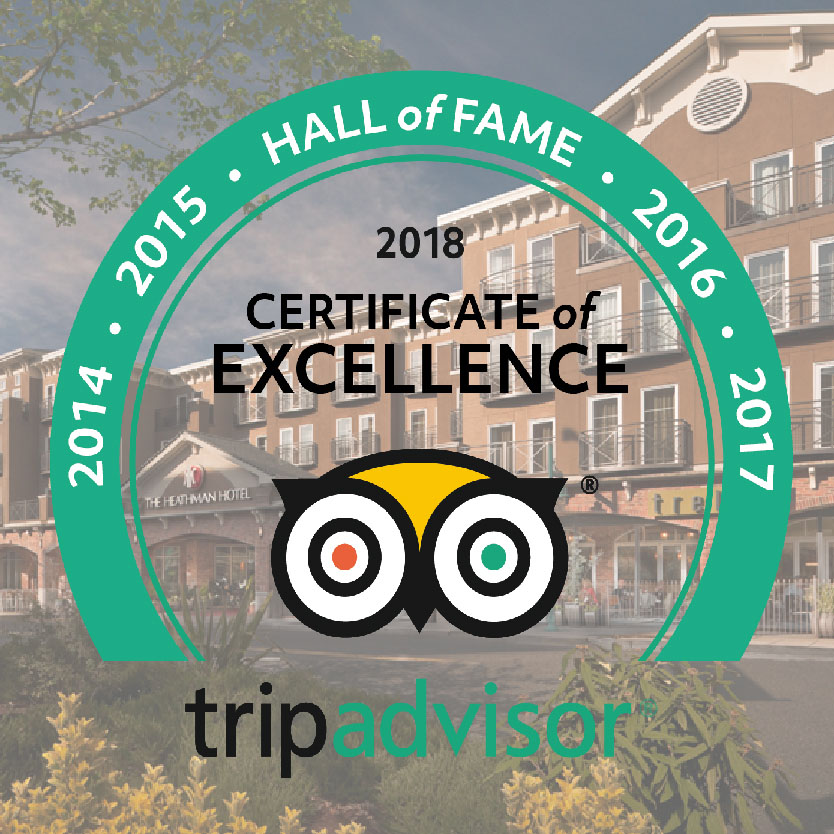 TripAdivsor Certificate of Excellence Hall of Fame Badge